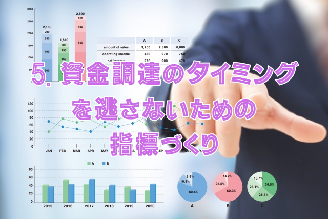 5. 資金調達のタイミングを逃さないための指標づくり